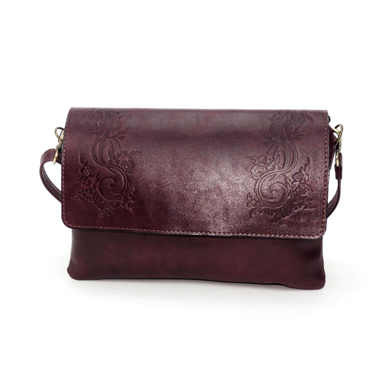 Женская бордовая кожаная сумка Natalia Kalinovskaya «Альда» Женская бордовая кожаная сумка Natalia Kalinovskaya «Альда»