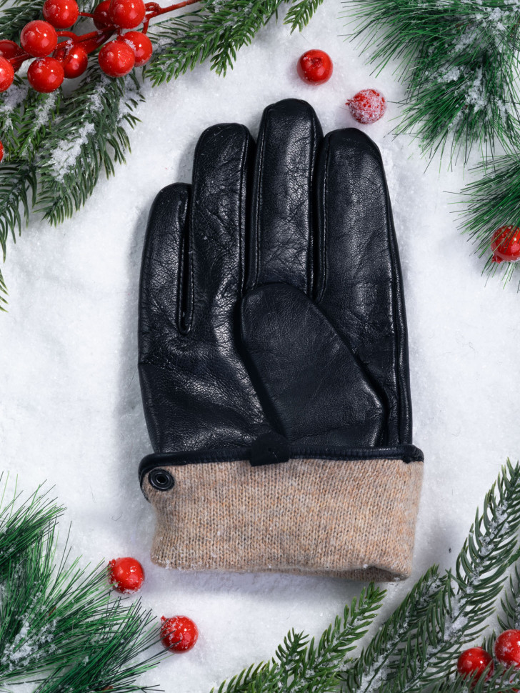 Перчатки мужские Baggins 201021 черные Перчатки мужские Baggins 201021 черные