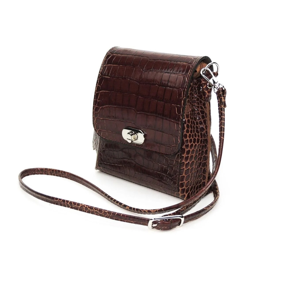Сумка женская Natalia Kalinovskaya 76р.921 Рики коричневая рептилия Сумка женская Natalia Kalinovskaya 76р.921 Рики коричневая рептилия