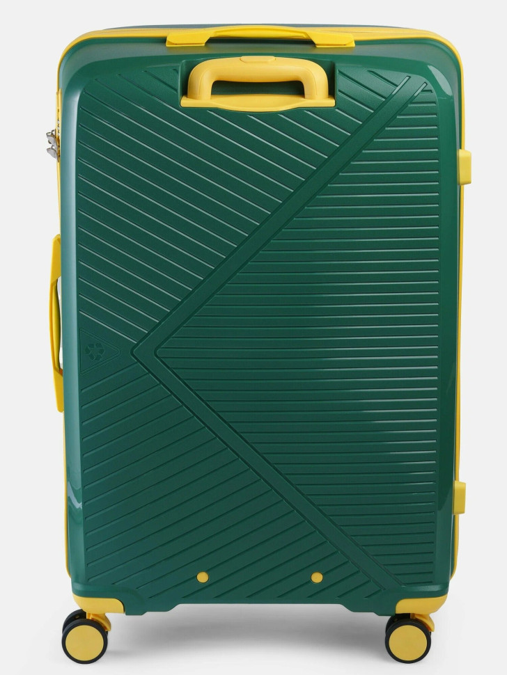 Чемодан L'Case, Lyon без расширения тёмно-зелёный