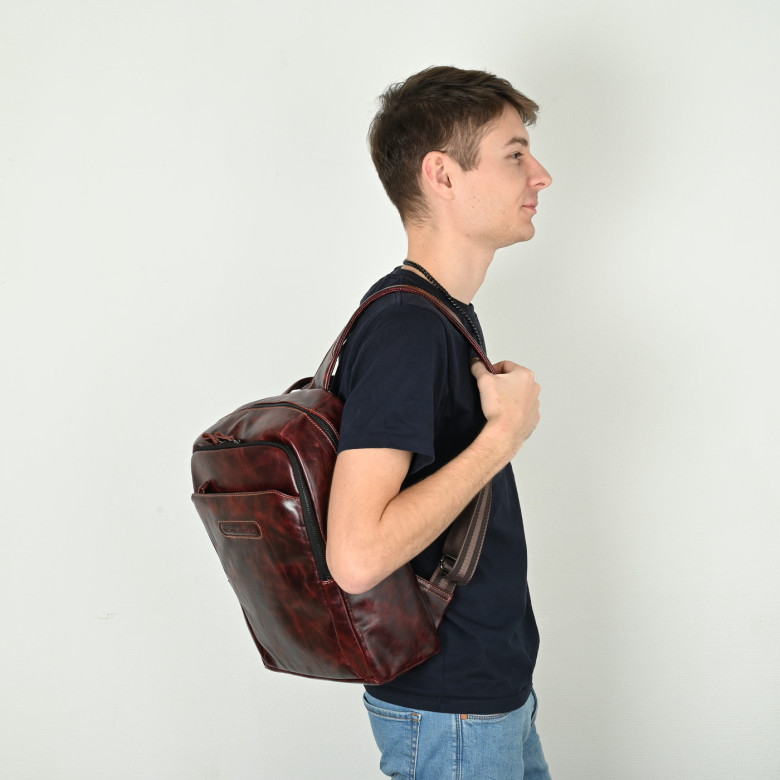 Мужской кожаный рюкзак Maxsimo Tarnavsky 1052 графит