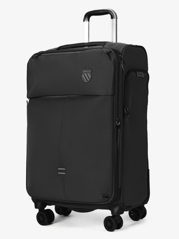 Чемодан из текстиля Kong LV 5901 чёрный 28" 4 колеса
