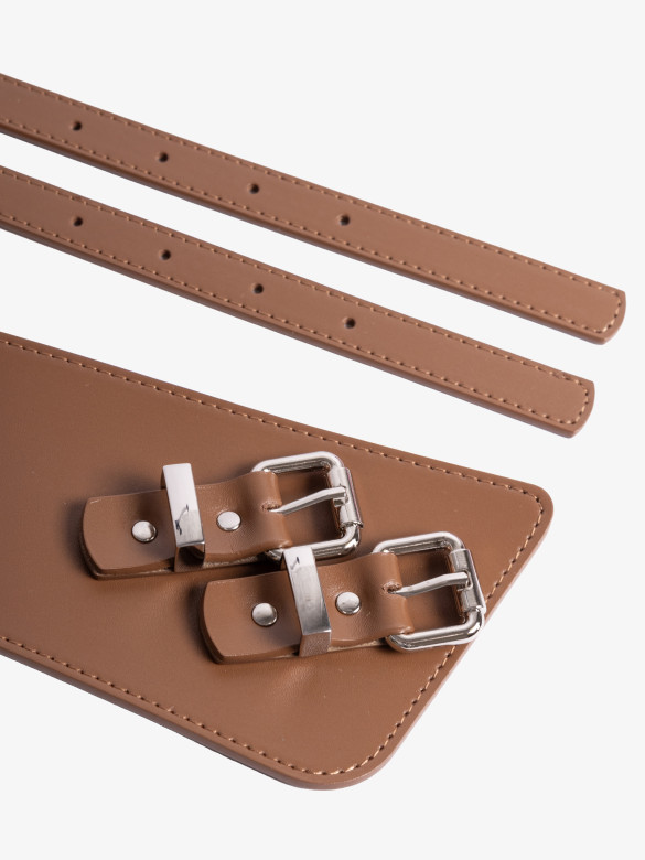 Ремень женский на пояс Baggins 1524 коричневый